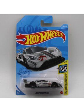 Hot Wheels 2016 Ford GT Race Silver 2021 HW Speed Graphics 1/10 67/250